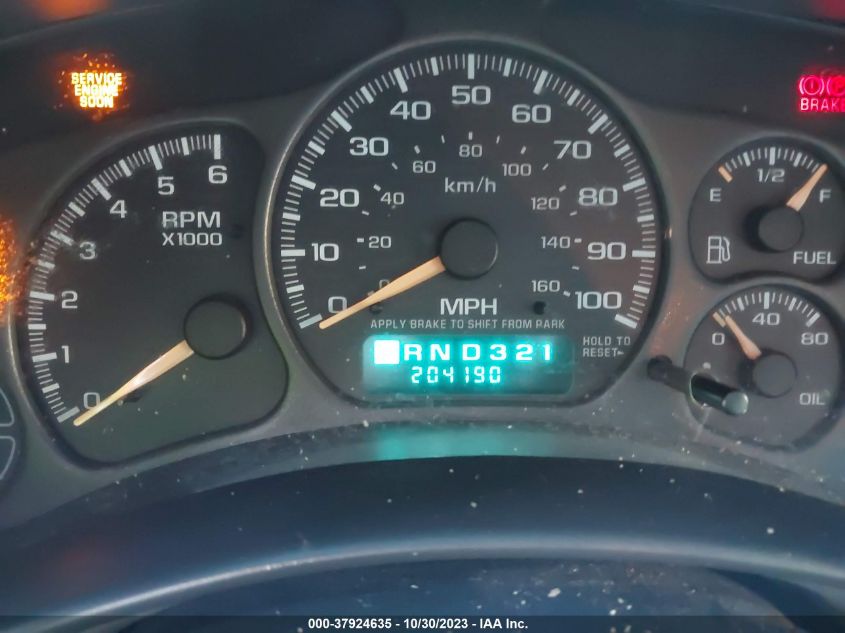 2002 Chevrolet Tahoe Lt VIN: 1GNEK13Z82J324284 Lot: 37924635