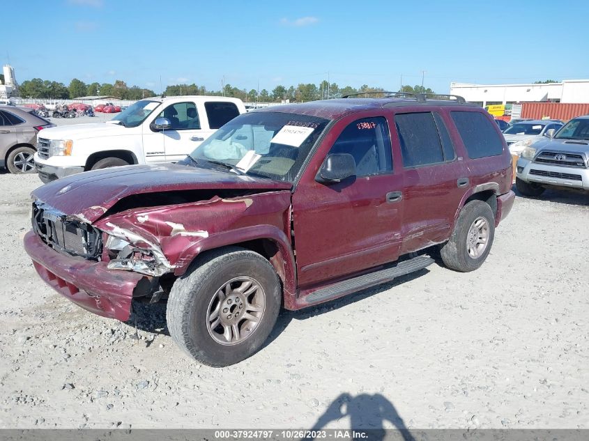 2002 Dodge Durango Slt VIN: 1B4HR48Z52F212876 Lot: 37924797