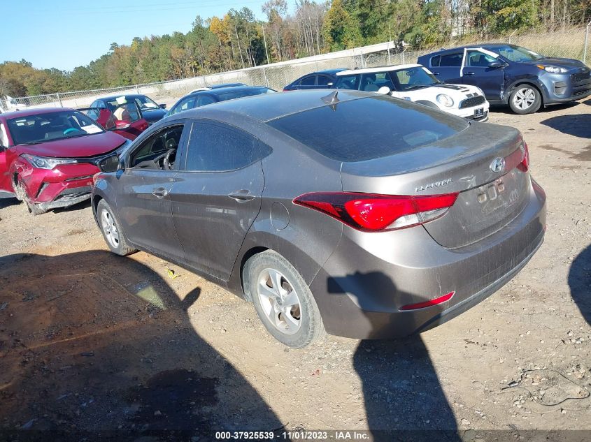 2014 Hyundai Elantra Se VIN: 5NPDH4AE3EH456337 Lot: 37925539