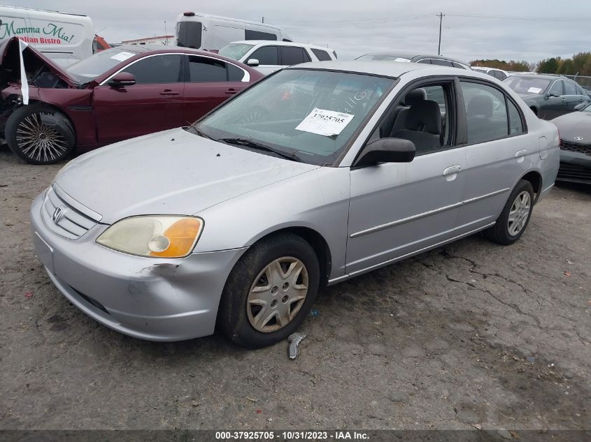 2003 Honda Civic Lx VIN: 1HGES16573L026110 Lot: 37925705