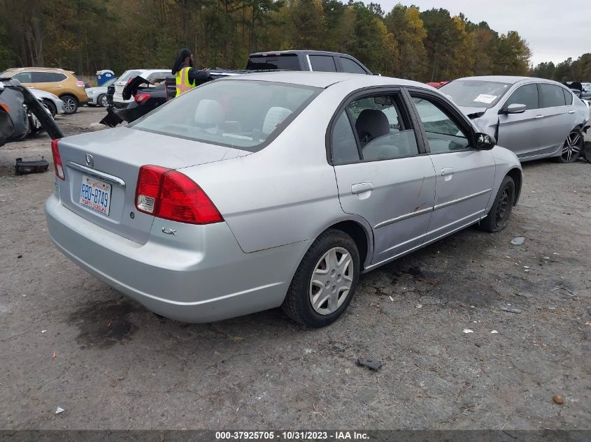 2003 Honda Civic Lx VIN: 1HGES16573L026110 Lot: 37925705