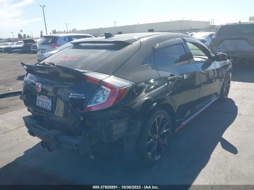 2018 Honda Civic Hatchback Sport Touring VIN: SHHFK7H93JU411264 Lot: 37925891