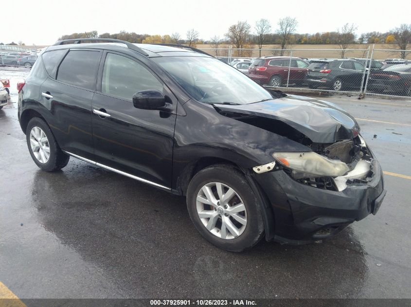 2012 Nissan Murano Sl VIN: JN8AZ1MW9CW207216 Lot: 37925901