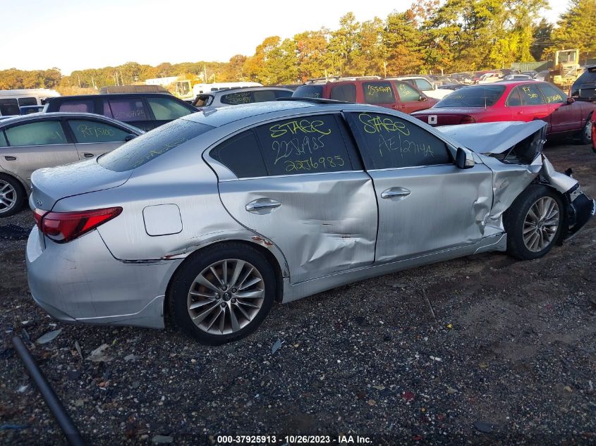 2018 Infiniti Q50 3.0T Luxe VIN: JN1EV7AR4JM610672 Lot: 37925913