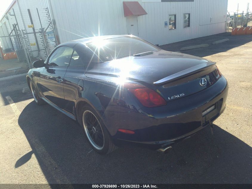 2005 Lexus Sc 430 VIN: JTHFN48Y350065346 Lot: 37926690