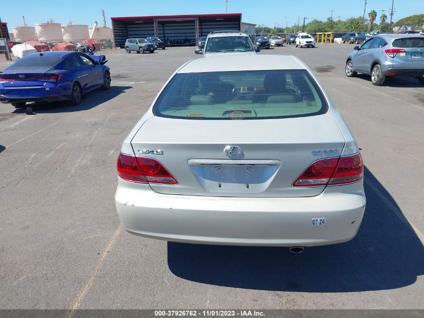 2005 Lexus Es 330 VIN: JTHBA30G455121062 Lot: 37926762