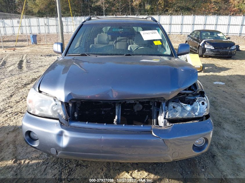 2005 Toyota Highlander VIN: JTEDD21A150106596 Lot: 37927099