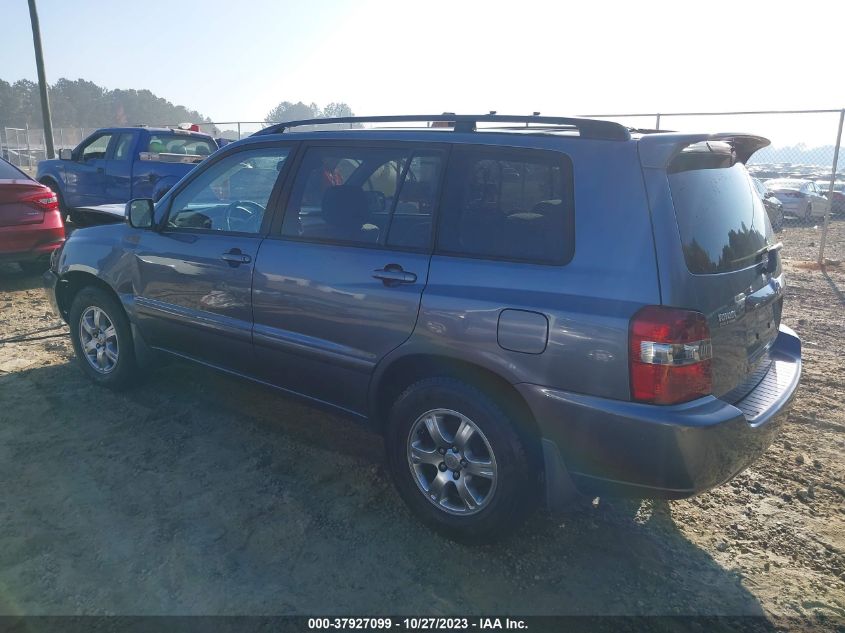 2005 Toyota Highlander VIN: JTEDD21A150106596 Lot: 37927099