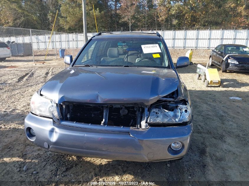 2005 Toyota Highlander VIN: JTEDD21A150106596 Lot: 37927099