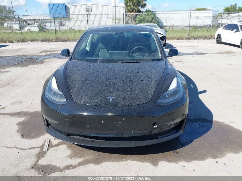 2023 Tesla Model 3 Rear-Wheel Drive VIN: 5YJ3E1EA9PF433561 Lot: 37927278