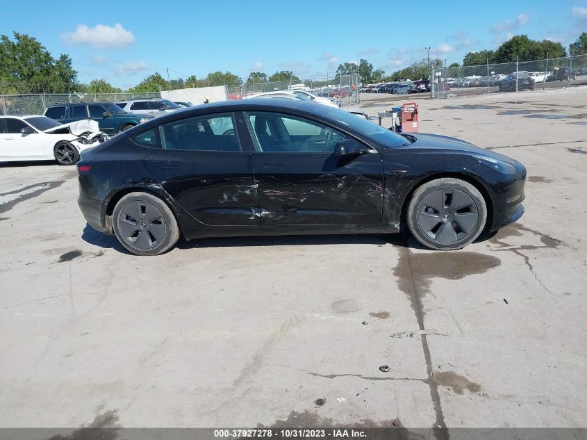 2023 Tesla Model 3 Rear-Wheel Drive VIN: 5YJ3E1EA9PF433561 Lot: 37927278