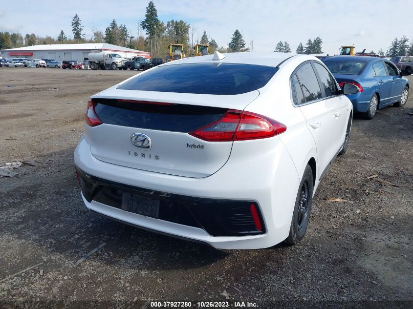 2017 Hyundai Ioniq Hybrid Sel VIN: KMHC75LCXHU026116 Lot: 37927280