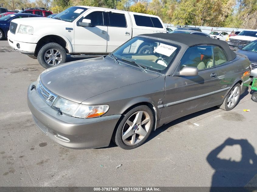 2003 Saab 9-3 Se VIN: YS3DF75K037003391 Lot: 37927407