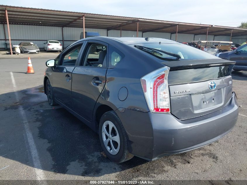 2012 Toyota Prius One/Two/Three/Four/Five VIN: JTDKN3DU2C1513712 Lot: 37927846