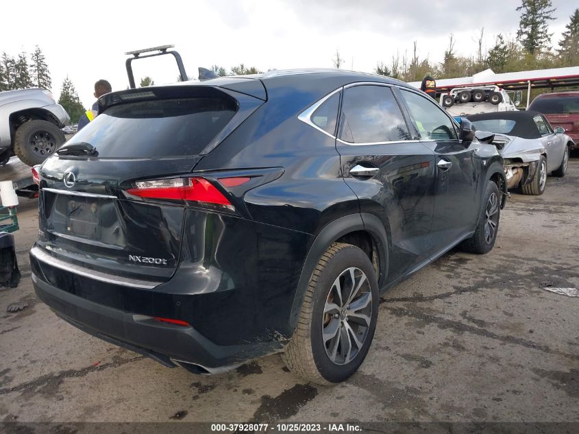 2015 Lexus Nx 200T VIN: JTJBARBZ9F2035507 Lot: 37928077