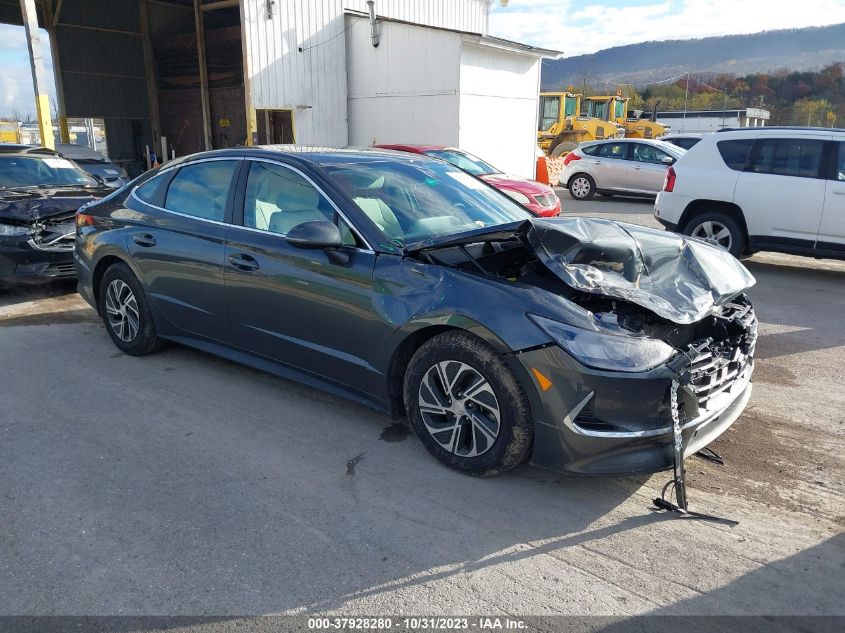 2021 Hyundai Sonata Hybrid Blue VIN: KMHL24JJ4MA029387 Lot: 37928280