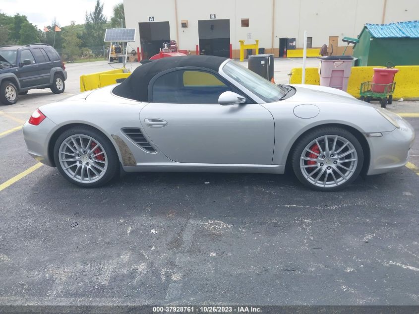 2007 Porsche Boxster S VIN: WP0CB29887U730379 Lot: 37928761