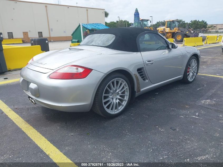 2007 Porsche Boxster S VIN: WP0CB29887U730379 Lot: 37928761