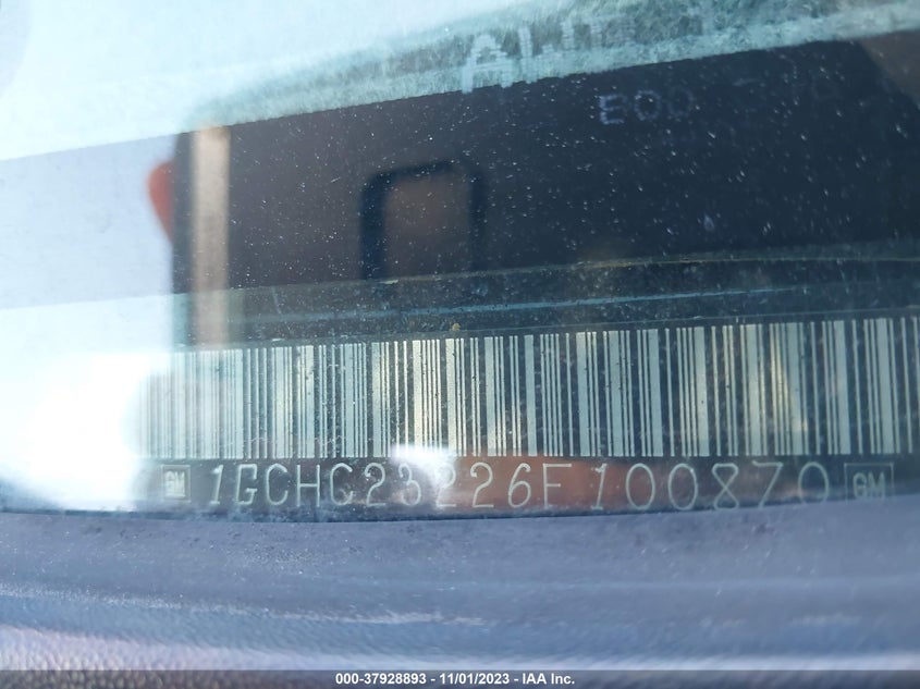 2006 Chevrolet Silverado 2500Hd Ls VIN: 1GCHC23226F100870 Lot: 37928893