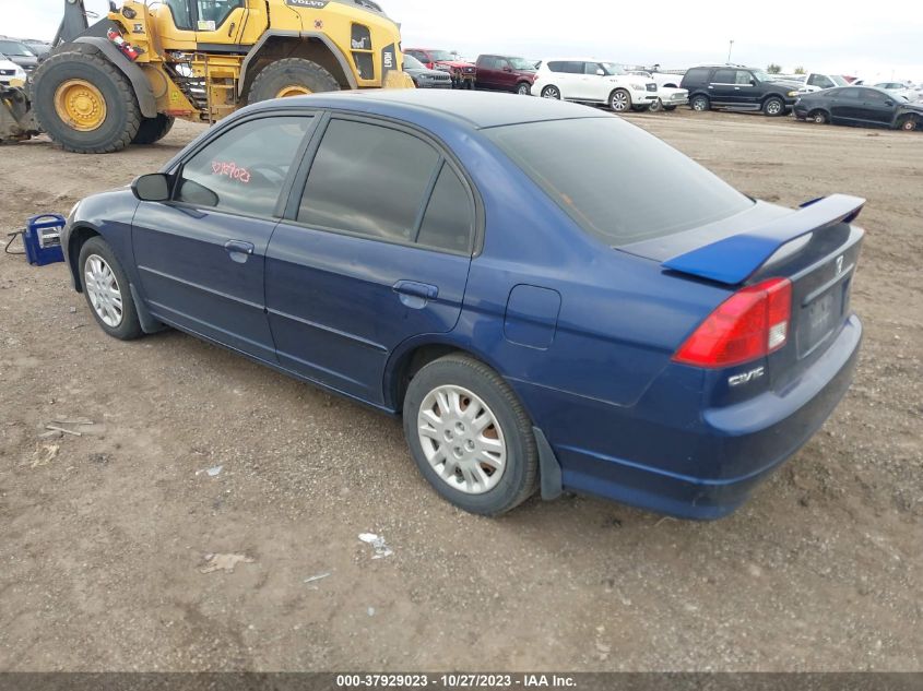 2004 Honda Civic Lx VIN: 1HGES15504L011872 Lot: 37929023