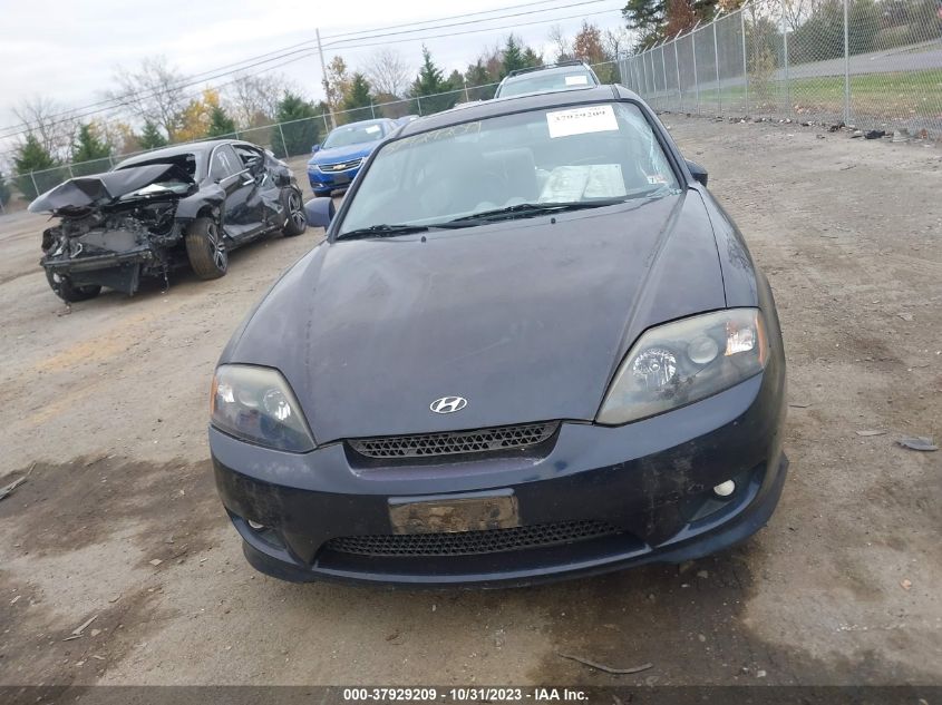 2006 Hyundai Tiburon Gt/Se/Gt Limited VIN: KMHHN65F36U219424 Lot: 37929209