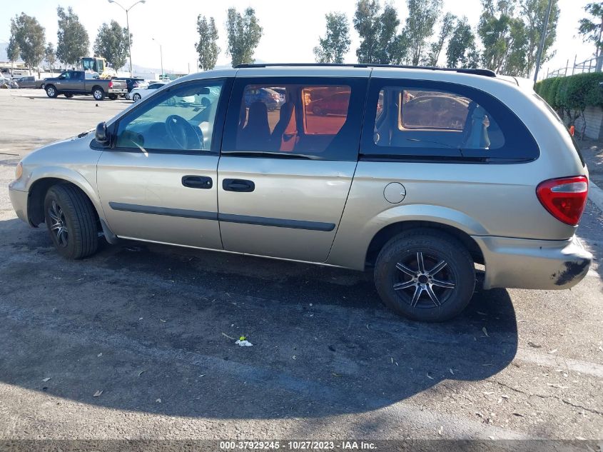 2005 Dodge Grand Caravan Se VIN: 1D4GP24R35B167529 Lot: 37929245