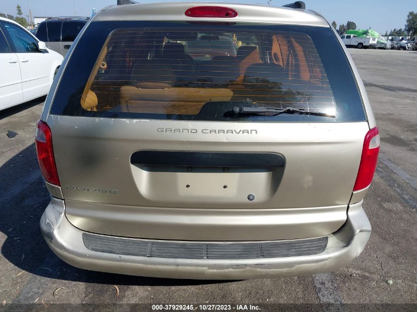 2005 Dodge Grand Caravan Se VIN: 1D4GP24R35B167529 Lot: 37929245