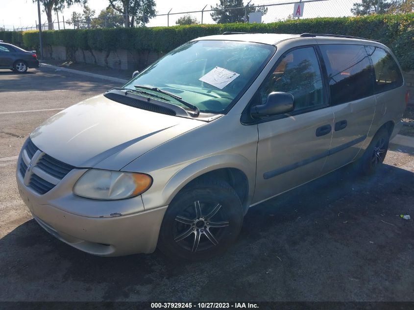 2005 Dodge Grand Caravan Se VIN: 1D4GP24R35B167529 Lot: 37929245