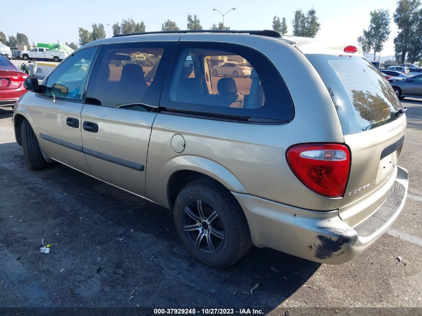 2005 Dodge Grand Caravan Se VIN: 1D4GP24R35B167529 Lot: 37929245