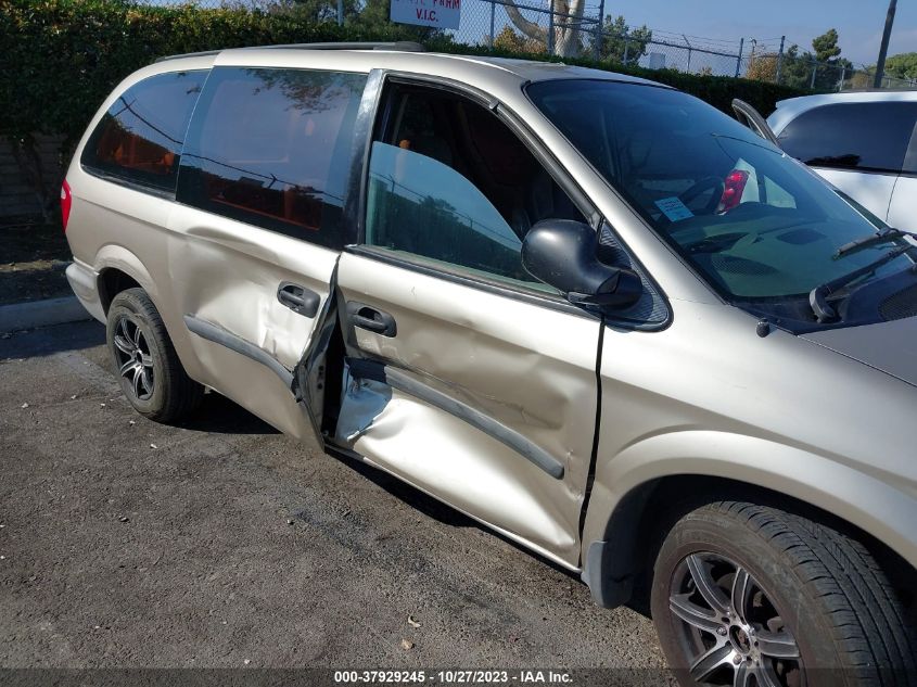 2005 Dodge Grand Caravan Se VIN: 1D4GP24R35B167529 Lot: 37929245