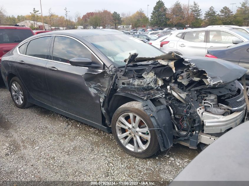 2015 Chrysler 200 Limited VIN: 1C3CCCAB1FN600855 Lot: 37929334