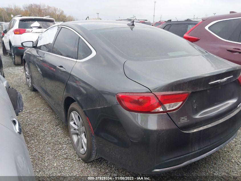 2015 Chrysler 200 Limited VIN: 1C3CCCAB1FN600855 Lot: 37929334