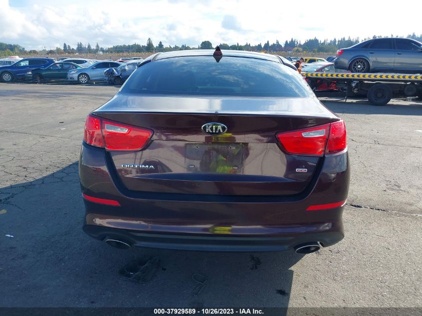 2015 Kia Optima Lx VIN: 5XXGM4A70FG399697 Lot: 37929589