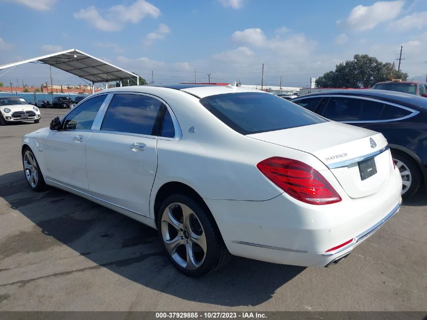 2017 Mercedes-Benz Maybach S 550 4Matic VIN: WDDUX8FB0HA330267 Lot: 37929885