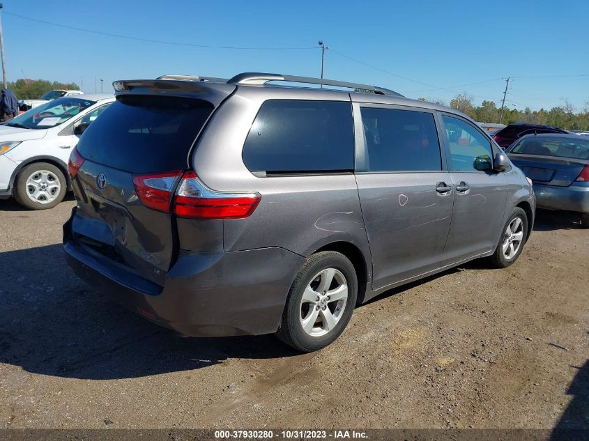 2015 Toyota Sienna Le VIN: 5TDKK3DC7FS610637 Lot: 37930280