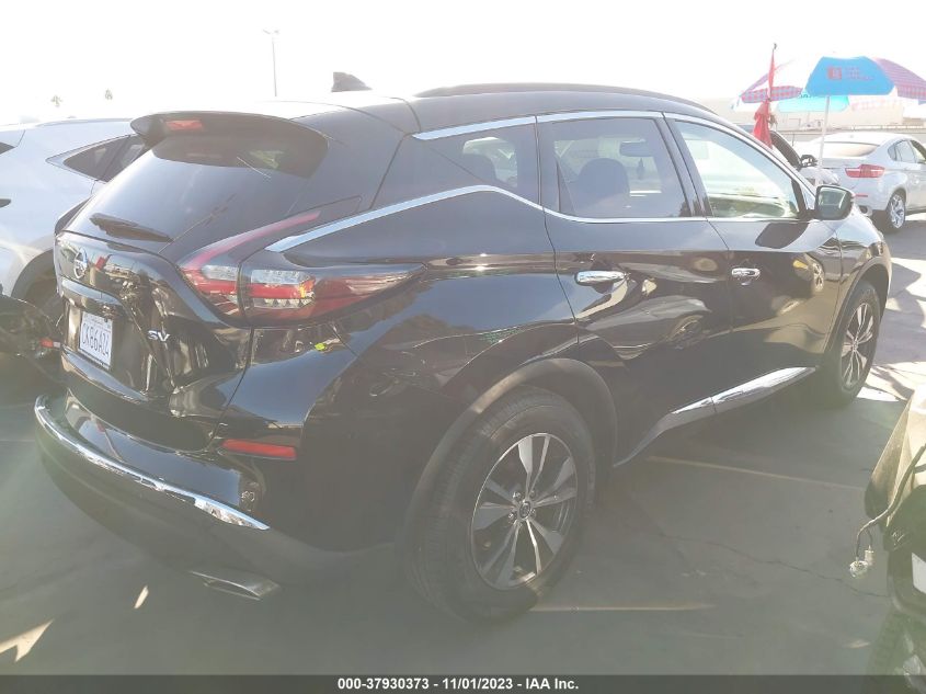 2020 Nissan Murano Sv VIN: 5N1AZ2BJ5LN106782 Lot: 37930373