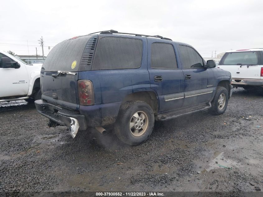 2003 Chevrolet Tahoe Ls VIN: 1GNEK13Z03J177802 Lot: 37930552