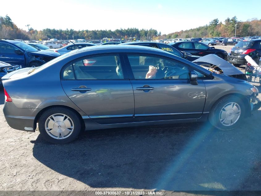 2009 Honda Civic Hybrid VIN: JHMFA36229S001670 Lot: 37930637