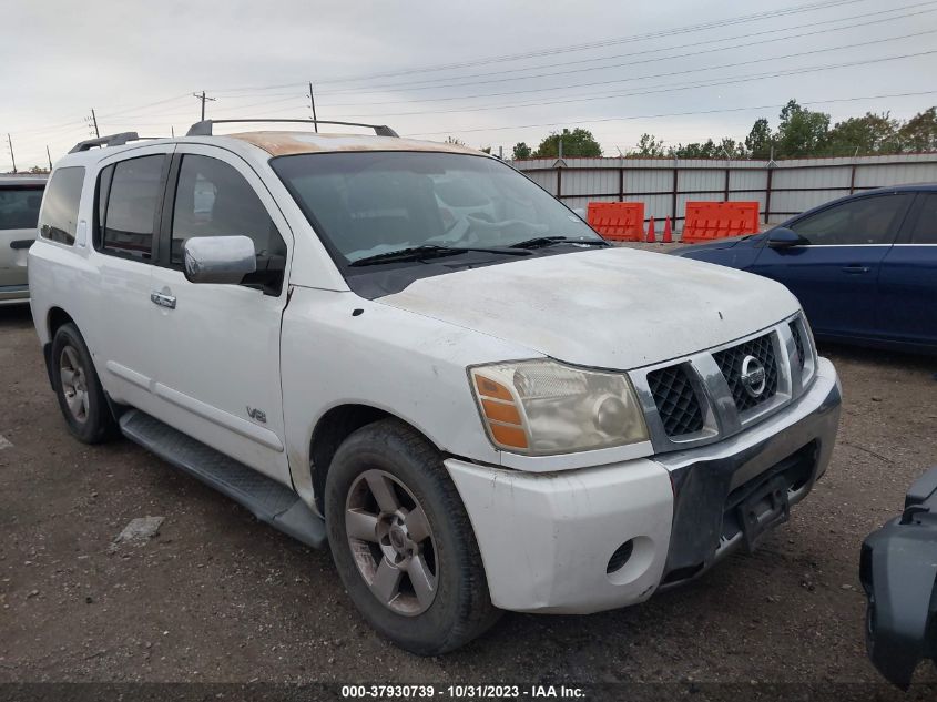 2005 Nissan Armada Se VIN: 5N1AA08A95N725505 Lot: 37930739