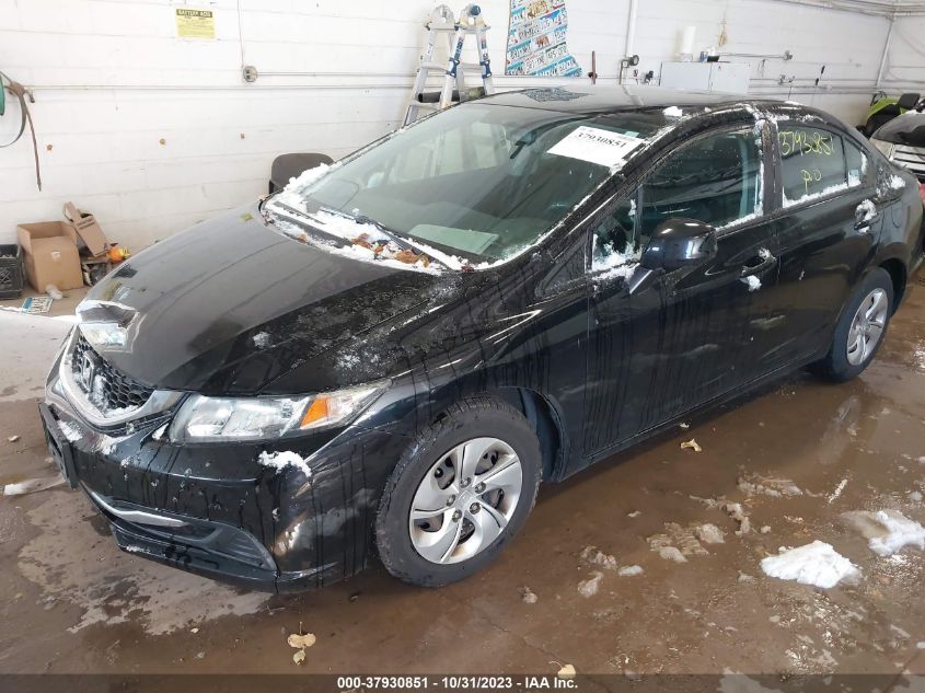 2013 Honda Civic Sdn Lx VIN: 2HGFB2F57DH572494 Lot: 37930851