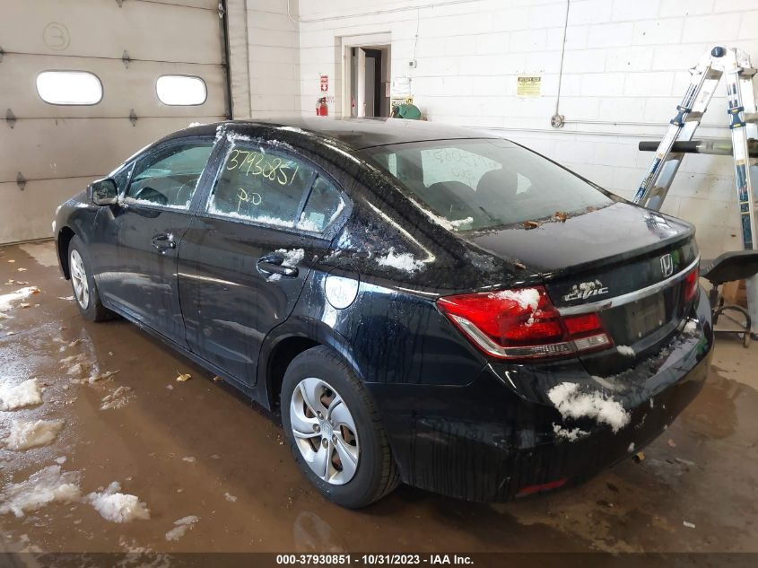 2013 Honda Civic Sdn Lx VIN: 2HGFB2F57DH572494 Lot: 37930851