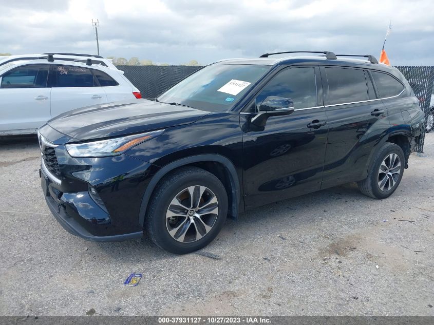 2020 Toyota Highlander Xle VIN: 5TDGZRAH7LS504558 Lot: 37931127