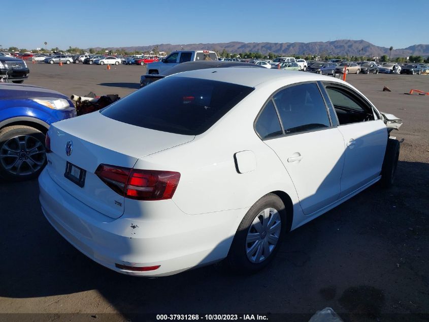 2016 Volkswagen Jetta Sedan 1.4T S VIN: 3VW267AJ3GM412215 Lot: 37931268