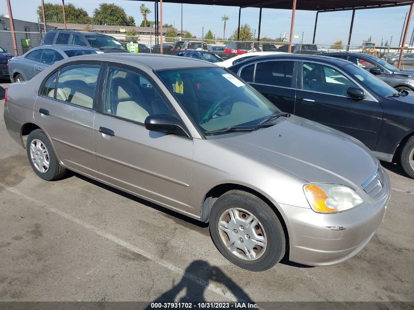 2001 Honda Civic Lx VIN: 2HGES15541H548382 Lot: 37931702