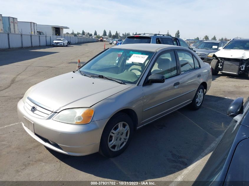 2001 Honda Civic Lx VIN: 2HGES15541H548382 Lot: 37931702