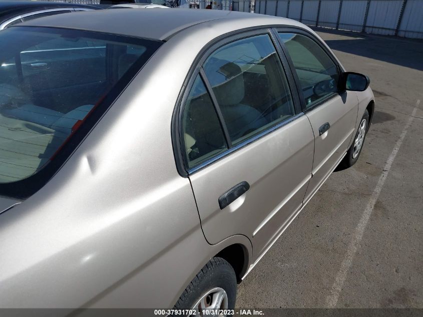 2001 Honda Civic Lx VIN: 2HGES15541H548382 Lot: 37931702