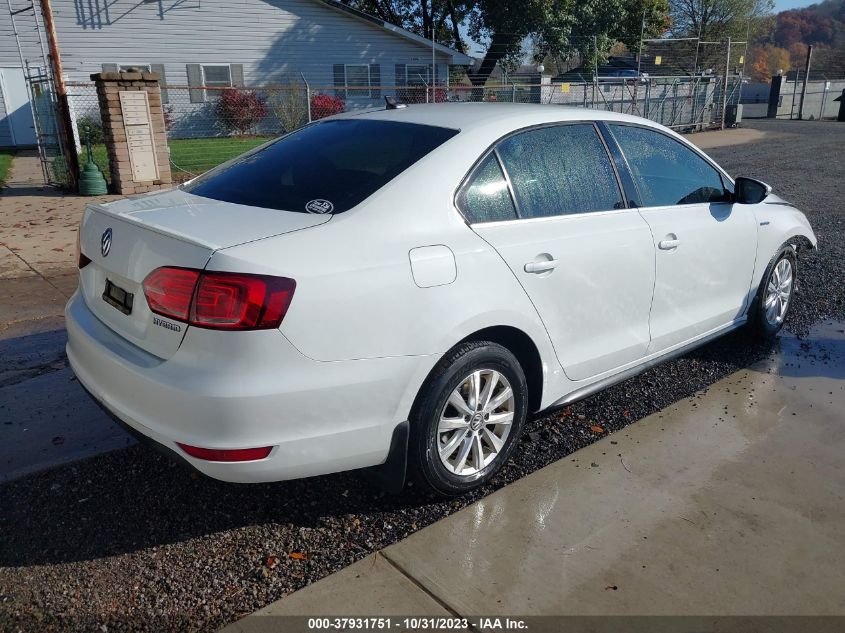 2014 Volkswagen Jetta Sedan Hybrid Se VIN: 3VW637AJ2EM211400 Lot: 37931751