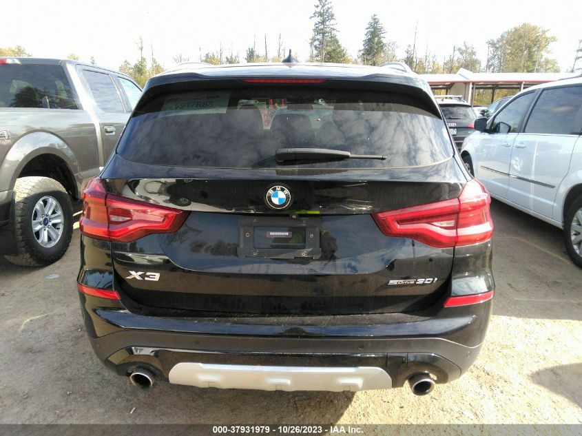 2019 BMW X3 Sdrive30I VIN: 5UXTR7C57KLR45823 Lot: 37931979