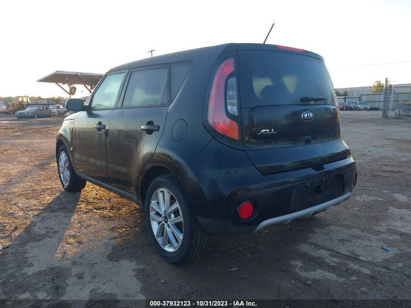 2019 Kia Soul + VIN: KNDJP3A55K7667927 Lot: 37932123