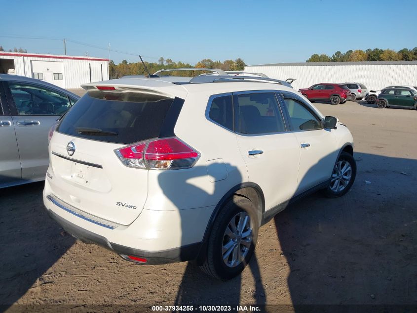 2016 Nissan Rogue Sv VIN: KNMAT2MV1GP701547 Lot: 37934255